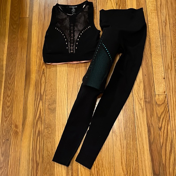 Carbon38 Pants - Carbon 38 Mesh Design Two Piece Set Size M/L